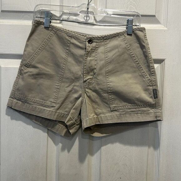 Vintage Silver 100% Cotton‎ Khaki Shorts Size 28 Made In Canada Y2k - Picture 1 of 8